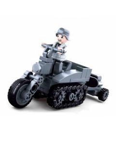 Set SLUBAN German Army Half crawler motorcycle