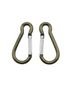 Set de Mosquetones FOSCO INDUSTRIES 5 mm verdes