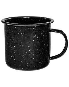 Taza negra esmaltada HIGHLANDER Western 350 ml