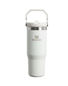 Vaso STANLEY GO Iceflow con pajita 890ml blanco