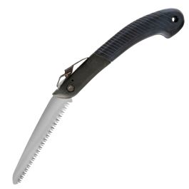 Serrucho plegable de acero al carbono con dientes XT de doble hilera oliva