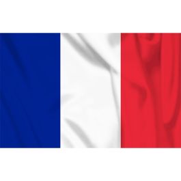 Bandera de Francia para exterior 100 por 150 cm de poliéster multicolor