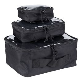 Bolsas organizadoras MOLLE 3 piezas con parte superior transparente
