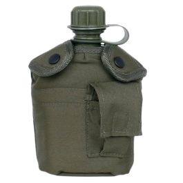 CANTIMPLORA MILITAR CON FUNDA Y MARMITA VERDE