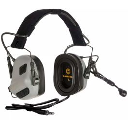 Cascos de protección auditiva M32 Plus con PTT Gris Cadete