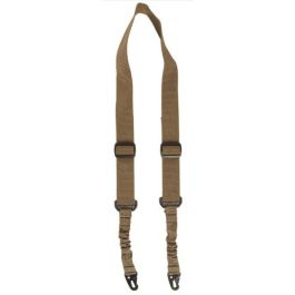 Correa táctica portafusil 2 puntos elástica ambidiestra Coyote