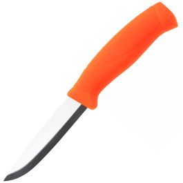 Cuchillo de hoja fija para exterior naranja