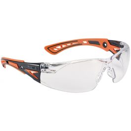 Gafas de seguridad lentes de policarbonato transparentes tratamiento PLATINUM patillas ultraflexibles puente antideslizante