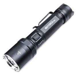 Linterna LED de aluminio anodizado recargable USB tipo C 5000 lúmenes alcance de 300 metros