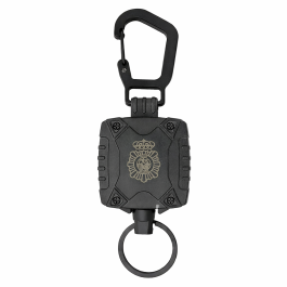 Llavero con mosquetón retráctil para llaves y accesorios