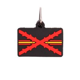 Llavero táctico PVC Borgoña