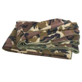 MANTA DE ACAMPADA FORRO POLAR CAMUFLAJE 200X150 WOODLAND