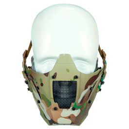 Máscara facial modular de poliamida para casco protección contra impactos Airsoft Paintball MultiCam