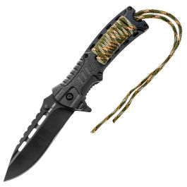 NAVAJA CON PEDERNAL PARACORD CAMO