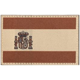 Parche bandera de España desértico
