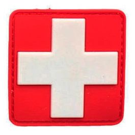 PARCHE MÉDICO GOMA PVC CRUZ ROJA