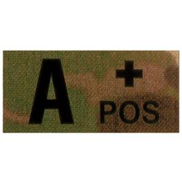 PARCHE IR GRUPO SANGUÍNEO A+ CAMUFLAJE MULTICAM