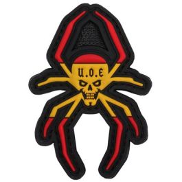 PARCHE PVC ARAÑA UOE ESPAÑA ROJO Y GUALDA