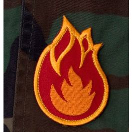 PARCHE TEXTIL BOLA DE FUEGO