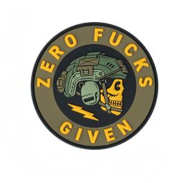 Parche táctico 3D PVC Zero Fucks Given
