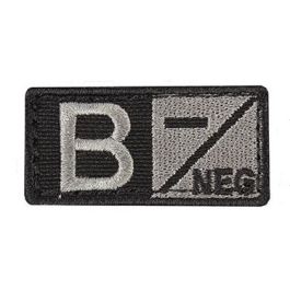 PARCHE TEXTIL GRUPO SANGUÍNEO B-