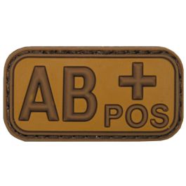 PARCHE GOMA 3D AB POSITIVO COYOTE