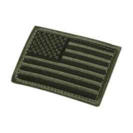 PARCHE TEXTIL BANDERA USA VERDE OD
