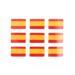 PEGATINA ADHESIVA 2D PARA EXTERIORES BANDERA DE ESPAÑA MULTICOLOR