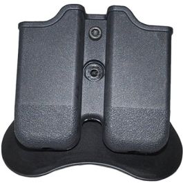 Portacargador doble de polímero para pistola extracción rápida compatible con Glock