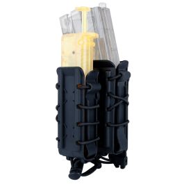 Portacargador semirígido para cargadores de fusil tipo M4 AK y pistola compatible MOLLE y cinturón