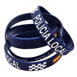 PULSERA DE SILICONA POLICÍA LOCAL AZUL