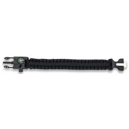 PULSERA DE SUPERVIVENCIA CON CUERDA PARACORD Y PEDERNAL
