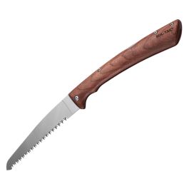SERRUCHO PLEGABLE CON MANGO DE MADERA DE NOGAL