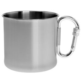 Taza de Acero Inoxidable 500ml con Mosquetón