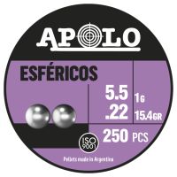 Balines APOLO Esféricos 5.5mm - 250 unidades