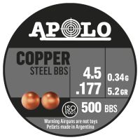 Biberón de 500 BBs de acero APOLO Copper- 4.5mm
