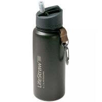 Botella Acero Inoxidable LIFESTRAW Go con Filtro - gris