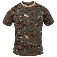 Camiseta algodón MILTEC Digital Woodland