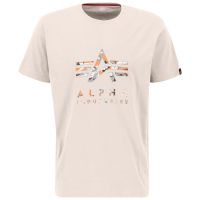 Camiseta ALPHA INDUSTRIES Camo Puff Print jet stream blanca