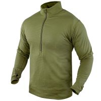 Camiseta de Manga Larga CONDOR Base II Zip verde