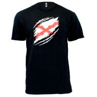 Camiseta IMMORTAL Cruz Borgoña negra