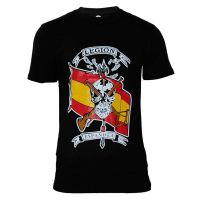 Camiseta IMMORTAL WARRIOR Legión Calavera España negra