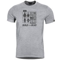 Camiseta PENTAGON Build Your Gear gris claro