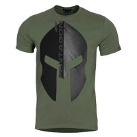 Camiseta PENTAGON Eternity casco espartano verde