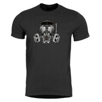 Camiseta PENTAGON Máscara de Gas negra