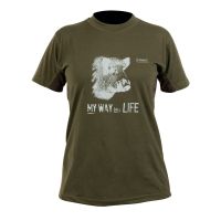 Camiseta HART Branded basurde verde mujer
