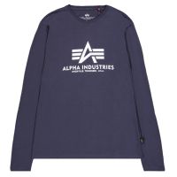 Camiseta Manga Larga ALPHA INDUSTRIES Basic Big Logo azul marino