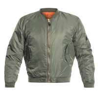 Cazadora Bomber MFH US Flight MA1 verde/naranja