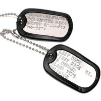 Chapas Dog Tag Grabado Personalizado