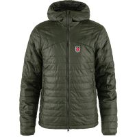 Chaqueta con capucha FJALLRAVEN Expedition X-Lätt verde